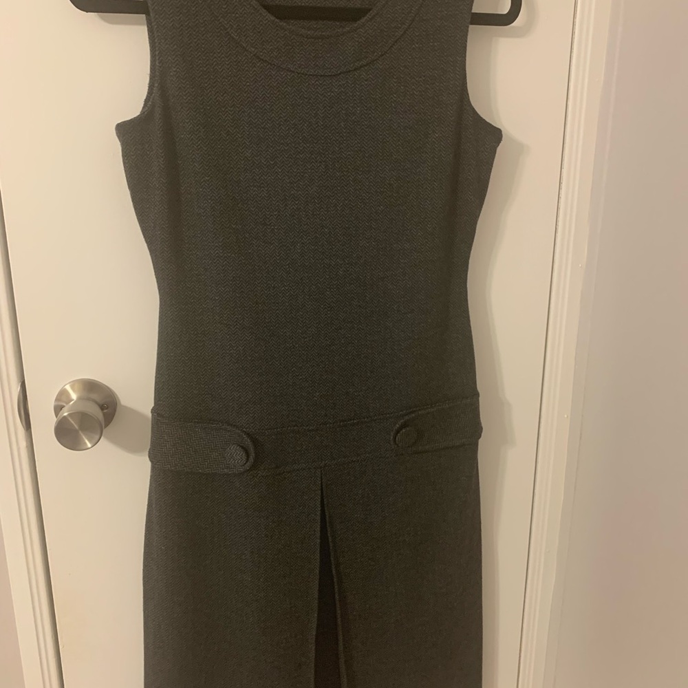 Calvin Klein Charcoal Herringbone Fabric